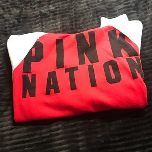 NWT Pink nation cropped hoodie ♥️
